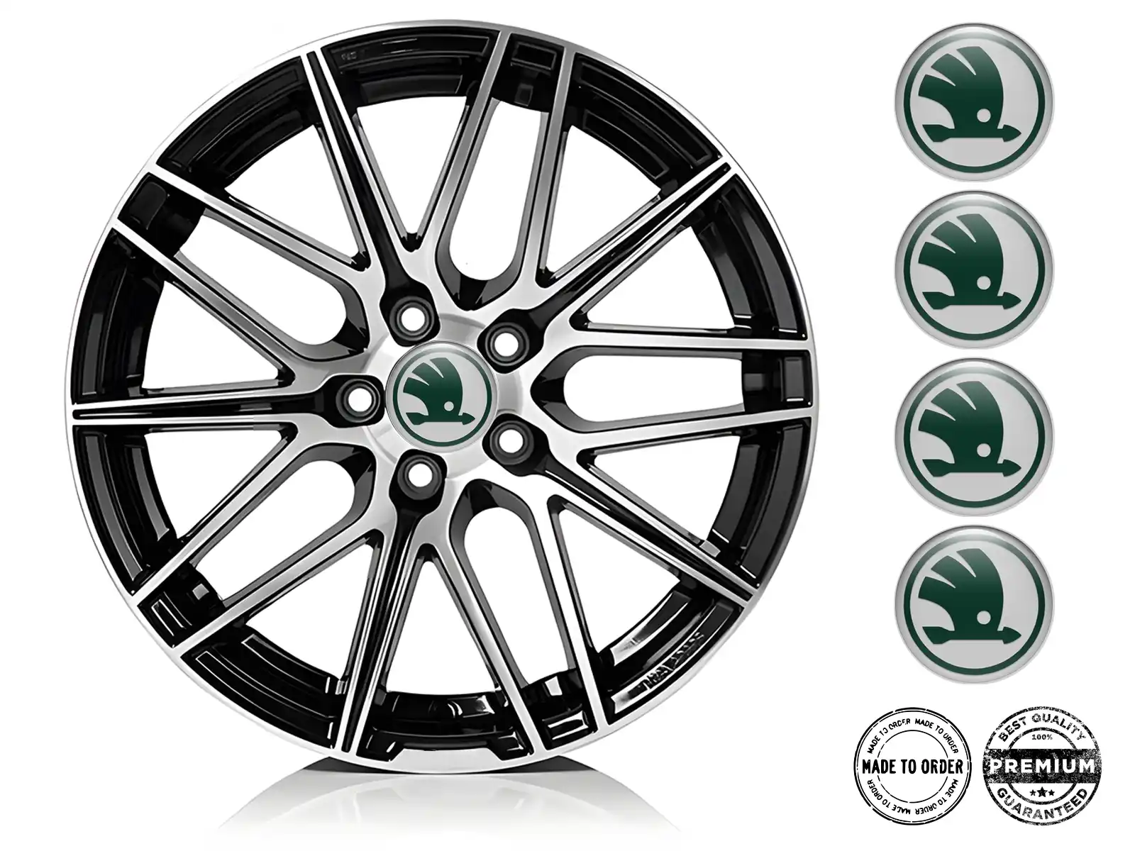 Skoda Epoxy Dome Aufkleber Luxus Autoembleme